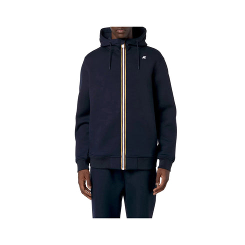 KWAY Felpa con zip Felpa Uomo Rainer Spacer Blu A24 - KWAYK2141DW - K89 - L - Francavilla Moda